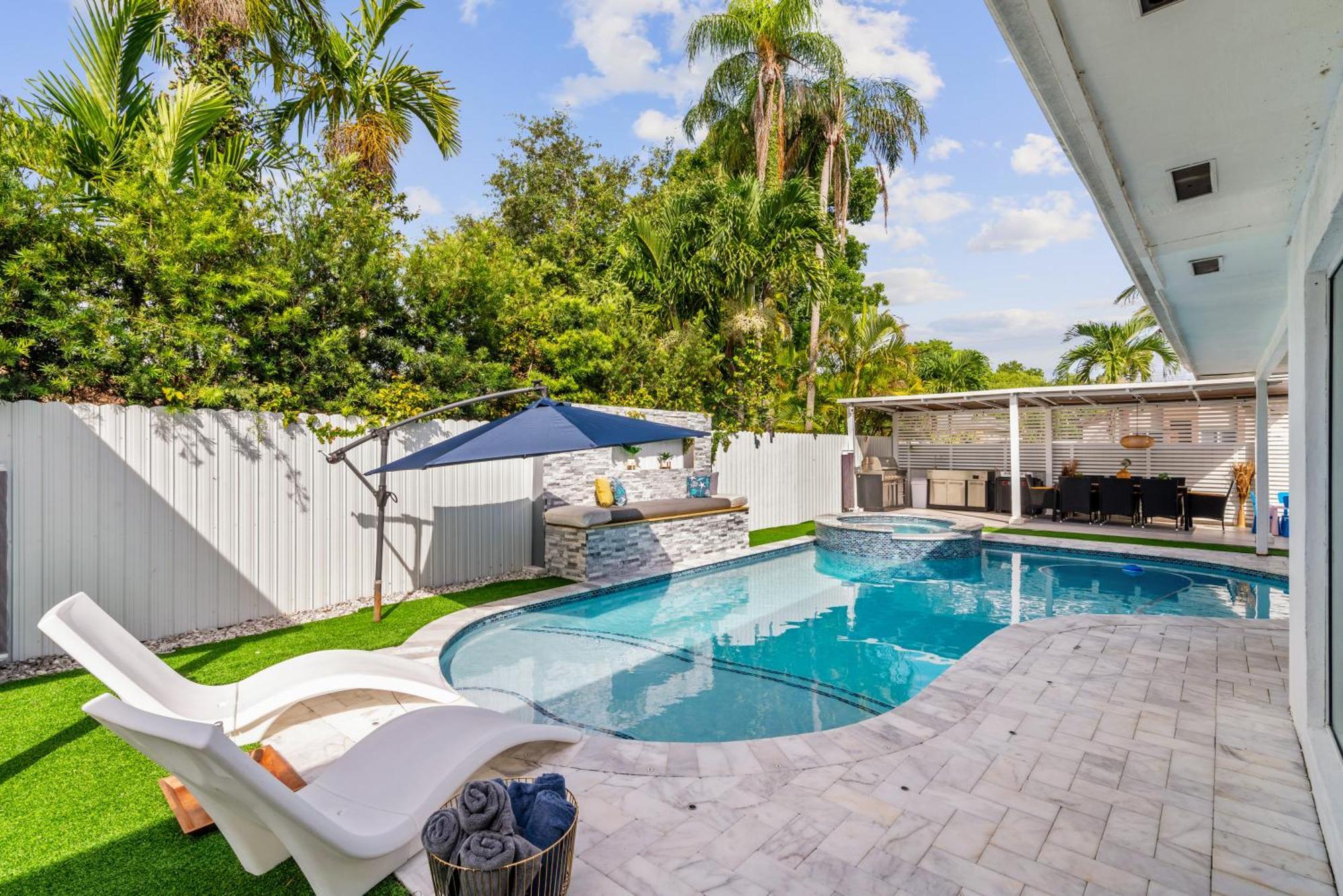 Miami Luxury House W Heated Pool & Jacuzzi Villa Luaran gambar
