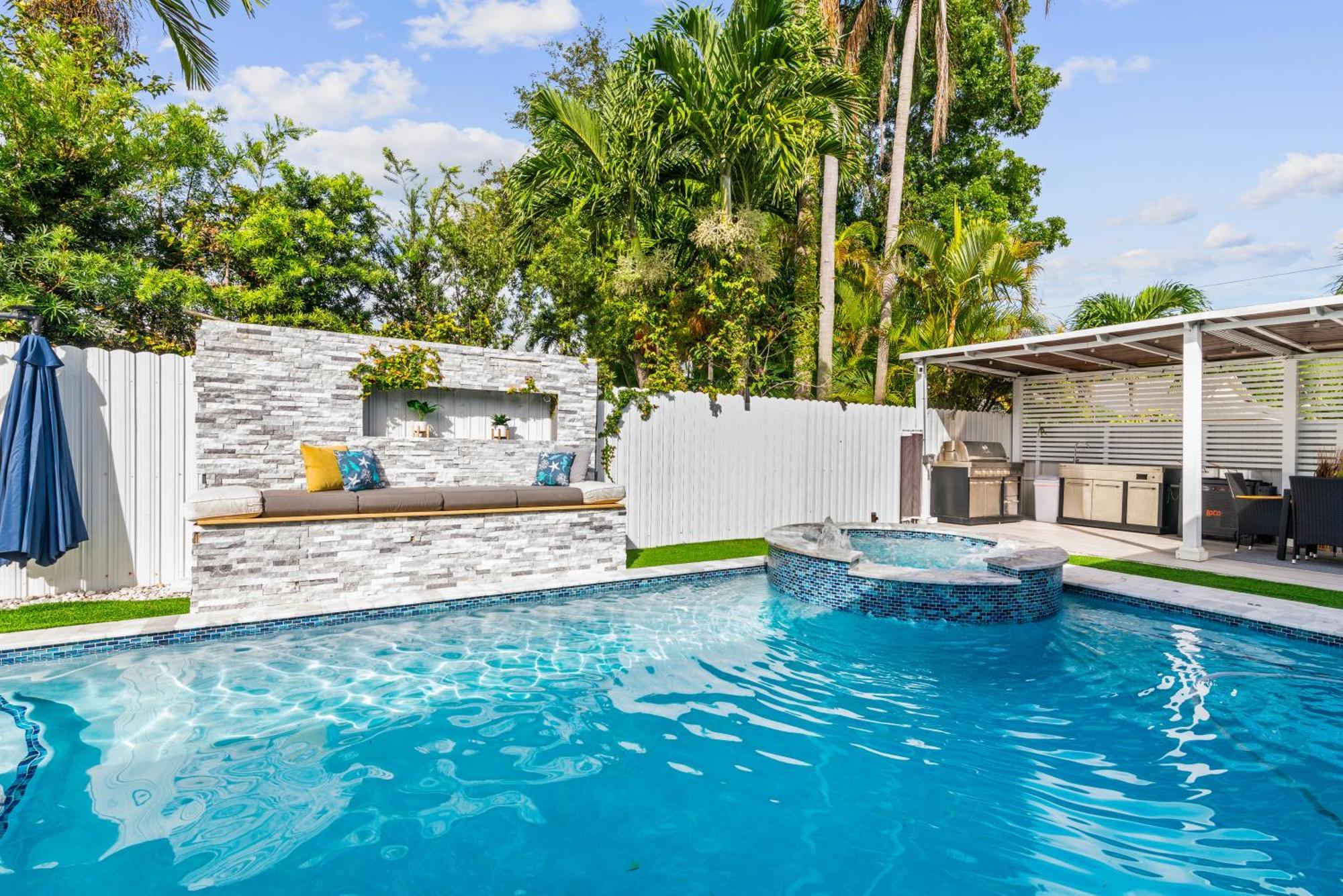 Miami Luxury House W Heated Pool & Jacuzzi Villa Luaran gambar