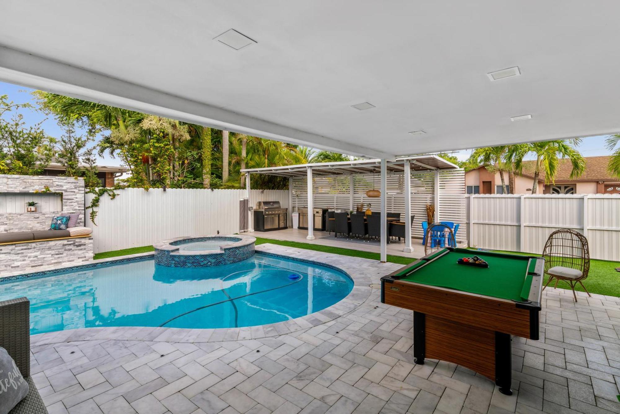Miami Luxury House W Heated Pool & Jacuzzi Villa Luaran gambar